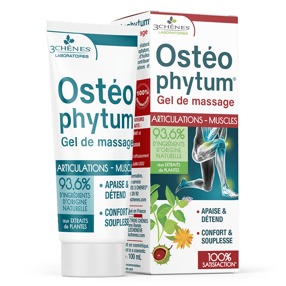 3 Chênes Gel de masaje Ostéophytum articulaciones y músculos 100 ml