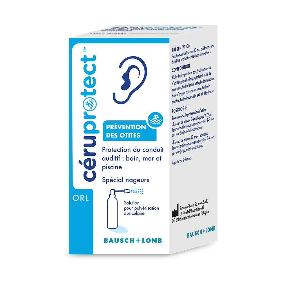 Bausch&Lomb Ceruprotect Frasco pulverizador especial para nadadores 10 ml