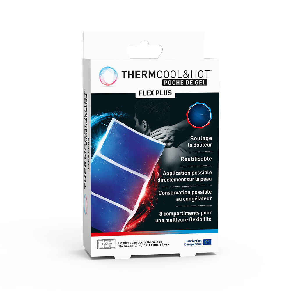 Bausch&Lomb ThermCool&Hot Gel Flex Plus efecto frío o calor 1 bolsita con 3 compartimentos 11x24cm