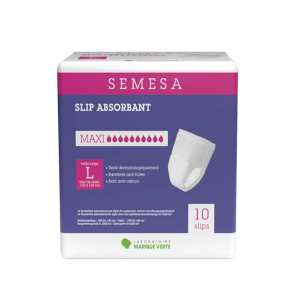 Marque Verte Slip absorbente Anti-fugas y olores x10