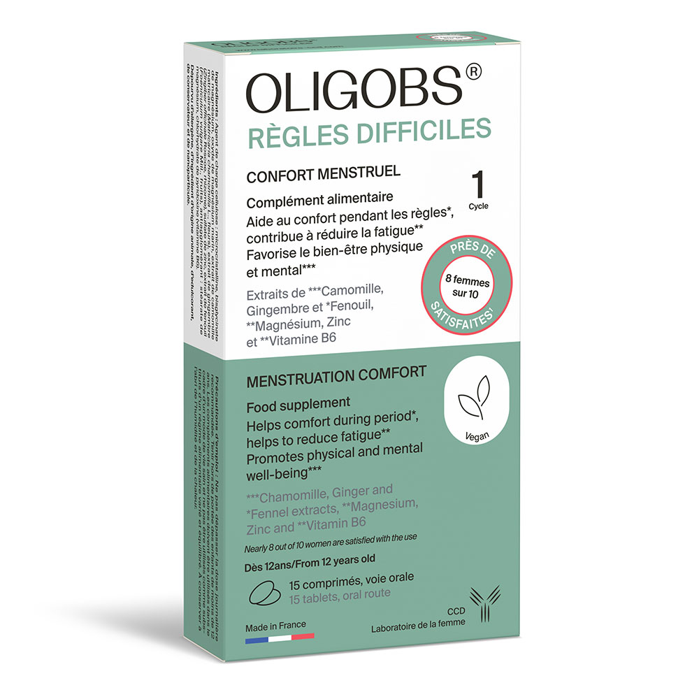 Ccd Oligobs Confort menstrual reglas difíciles 1 ciclo 15 comprimidos