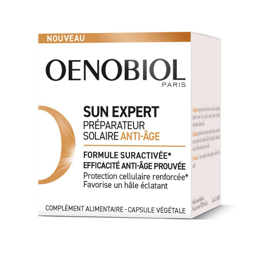 Oenobiol Sun Expert Preparador solar antiedad 30 cápsulas