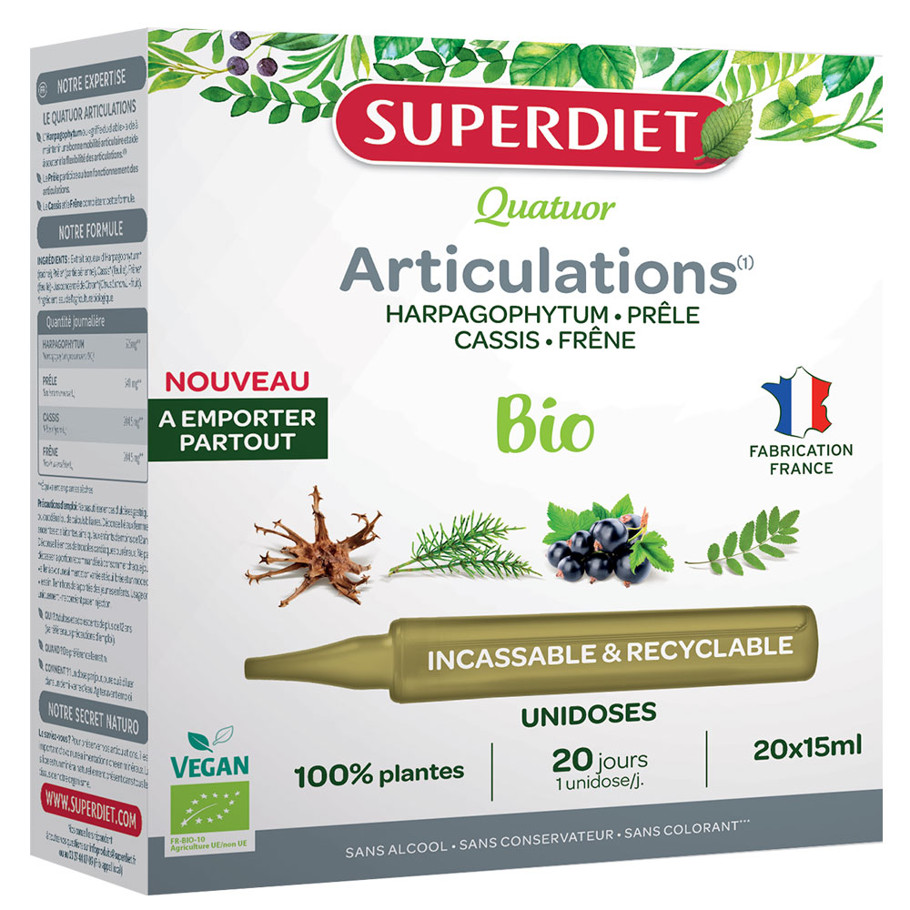 Superdiet Harpagophytum Articulations Organic 20x15ml