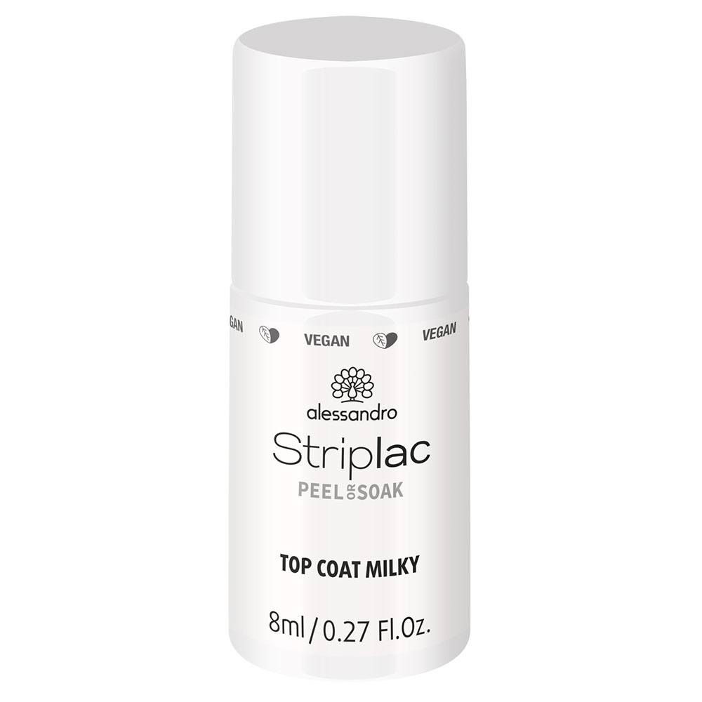 Alessandro Striplac Top coat lechoso semipermanente 8 ml
