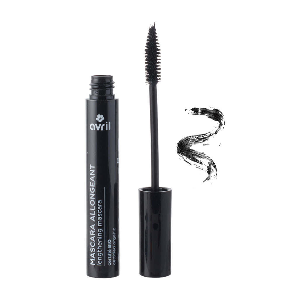Avril Máscara de pestañas alargadora Negro BIO 9 ml