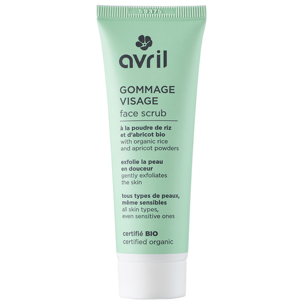 Avril Exfoliante facial con polvo de arroz y albaricoque Bio 50 ml