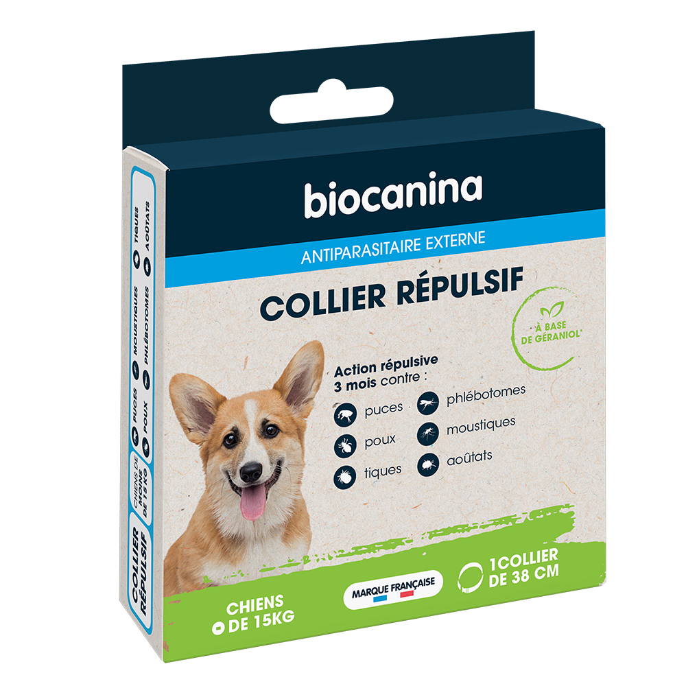 Biocanina Antiparasitario Externo Collar repelente para perros de menos de 15 kg x1