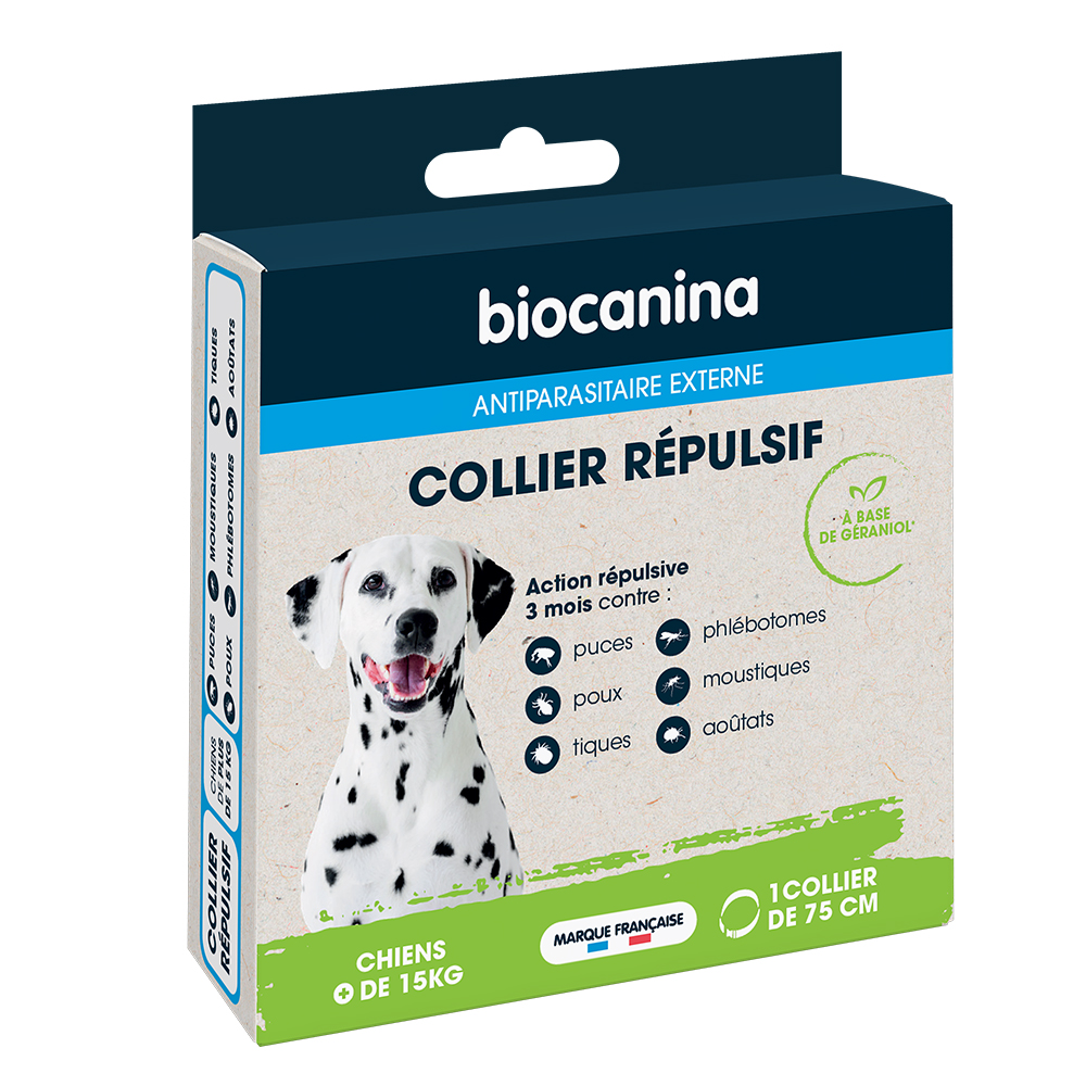 Biocanina Antiparasitario Externo Collar repelente para perros &gt;15 kg x1