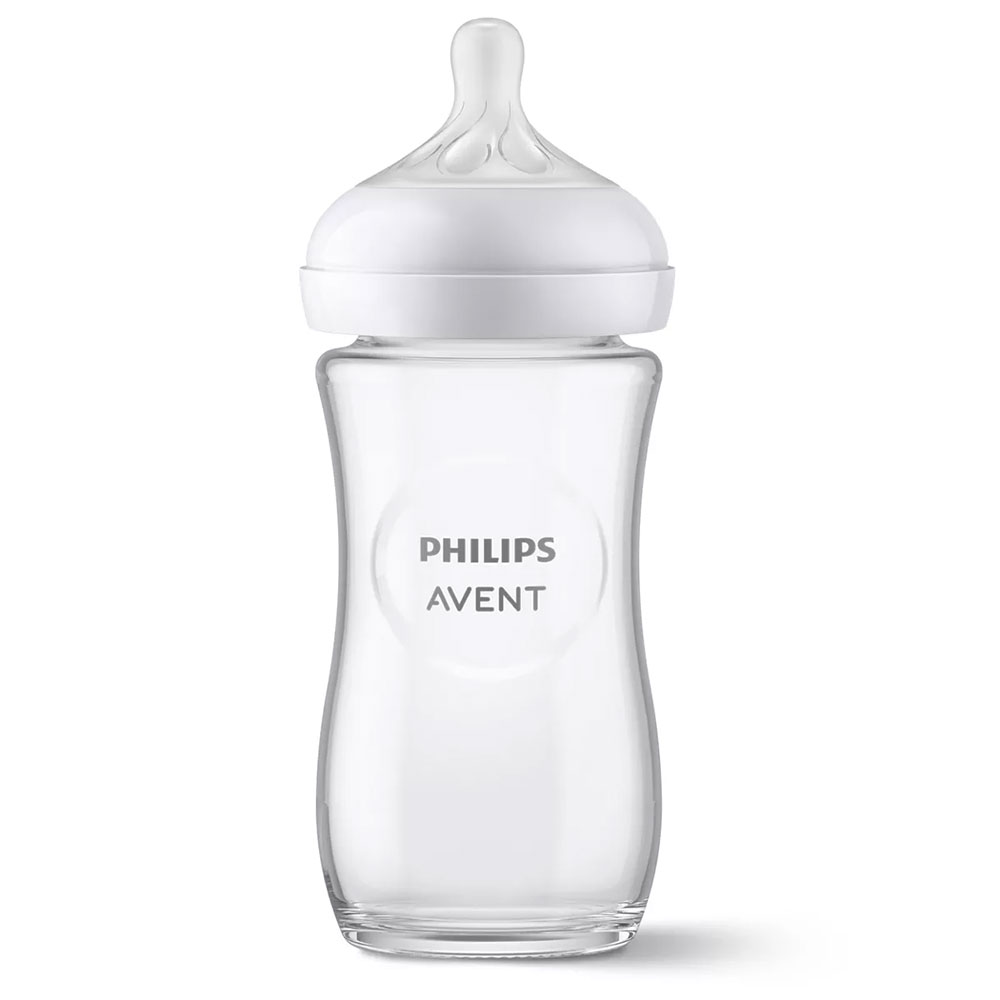 Avent Natural Response Biberón de vidrio 1 mes y más 240 ml