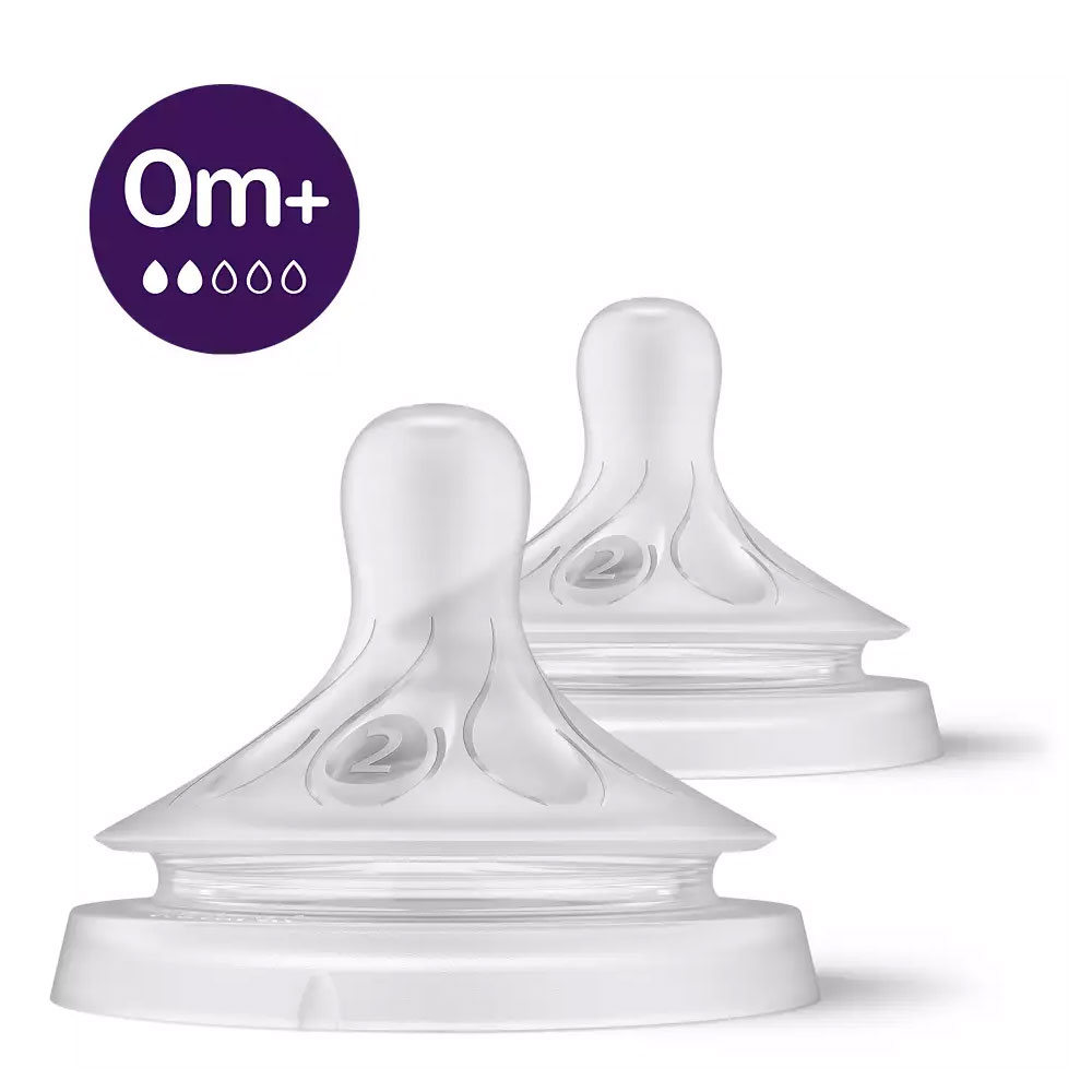 Avent Natural Response Tetina Flow 2 Respuesta desde el nacimiento x2