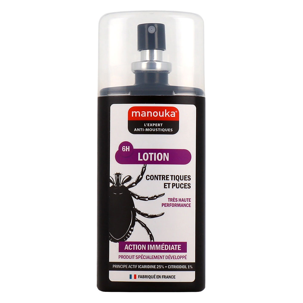 Manouka Loción antipulgas y antigarrapatas Acción inmediata 75 ml