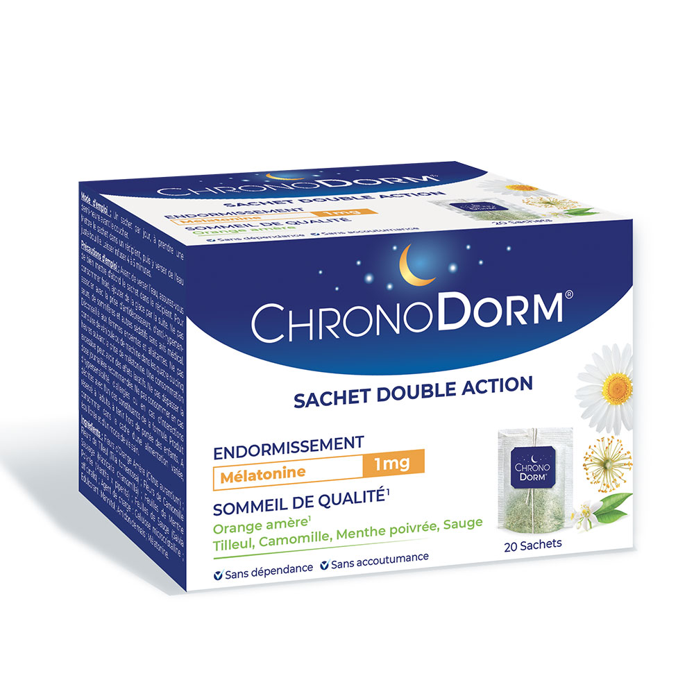 Chronodorm Melatonina de doble acción 20 bolsitas de infusión