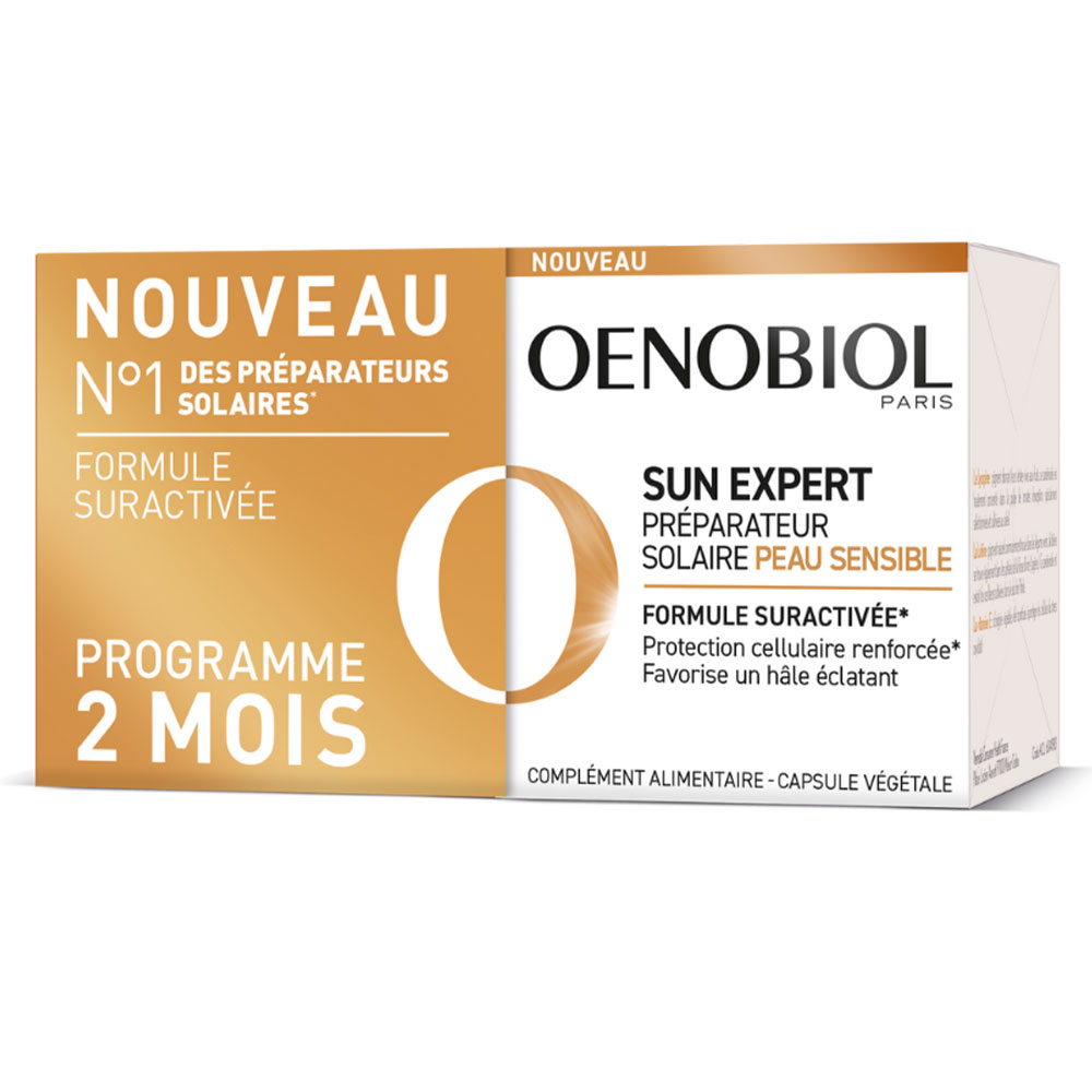 Oenobiol Sun Expert Preparador solar piel sensible 2x30 cápsulas