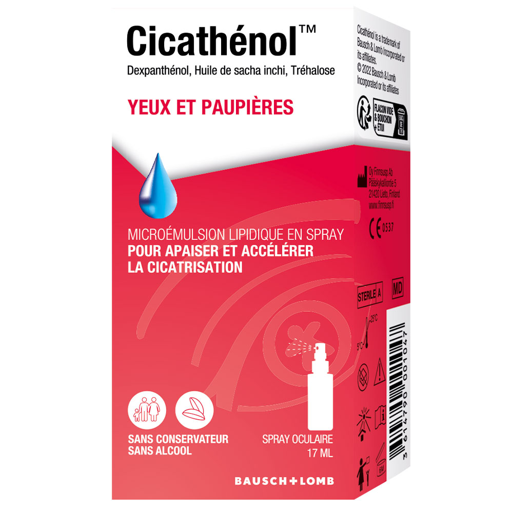 Bausch&Lomb Cicathenol Spray ocular ojos y párpados 17 ml