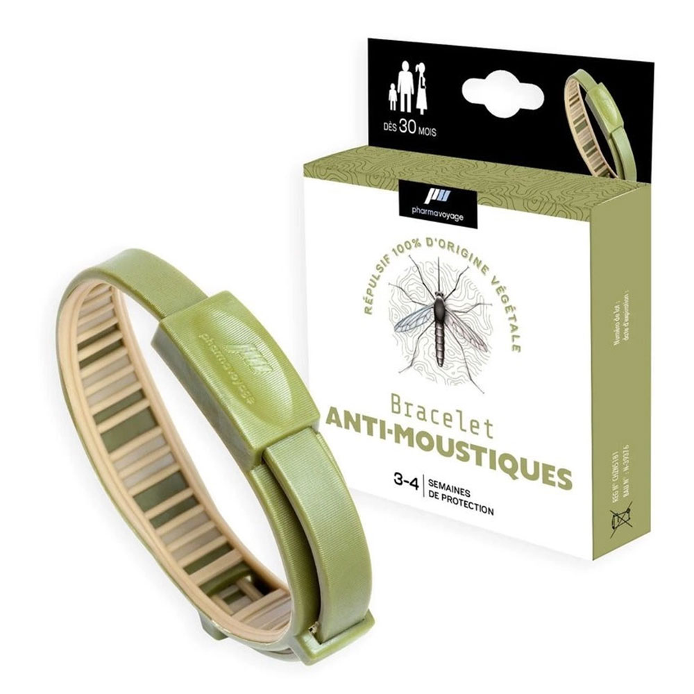 Pharmavoyage Pulsera antimosquitos Repelente de origen vegetal