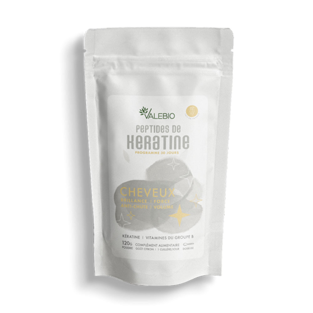 Valebio Péptidos de queratina cabello Sabor Limón 120 g