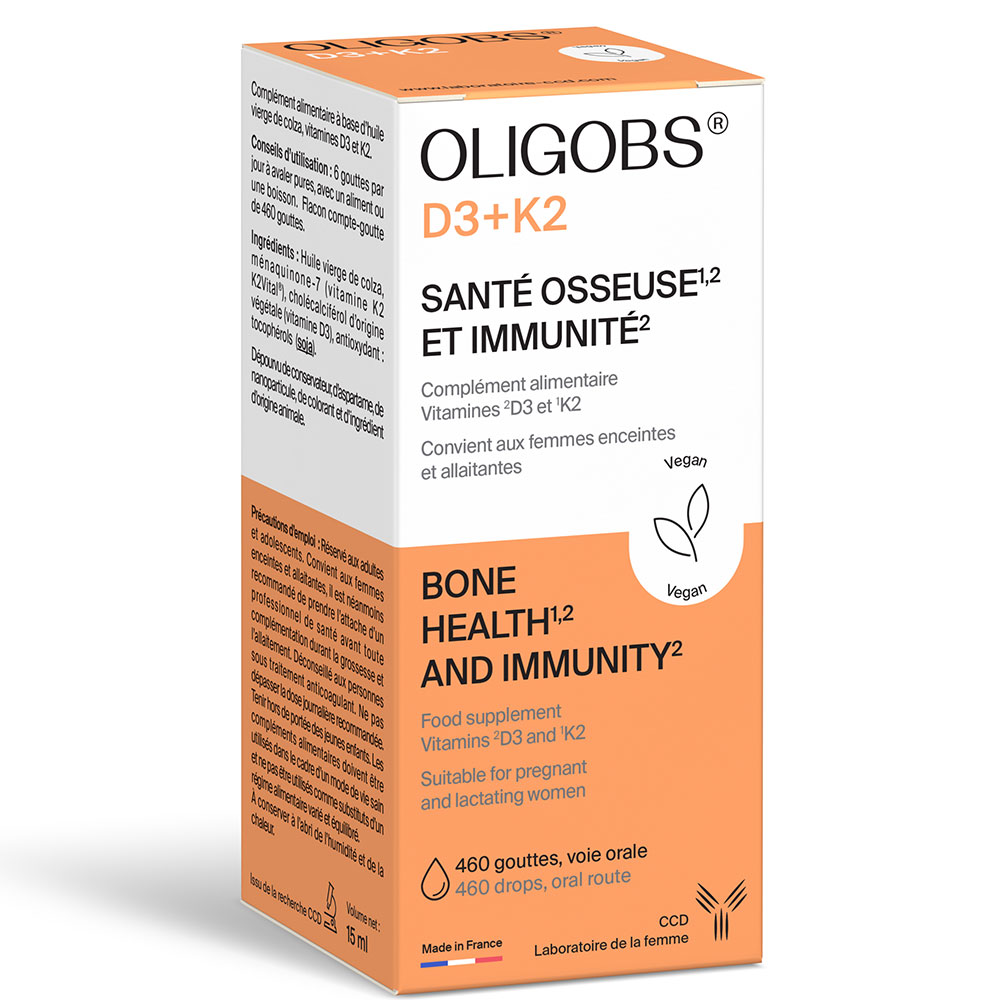 Ccd Oligobs Vitaminas D3+K2 Salud ósea e Immunea 460 Gotas
