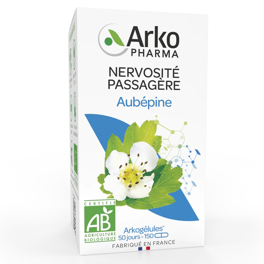 Arkopharma Arkocápsulas Nerviosismo pasajero Espino blanco bio 150 cápsulas