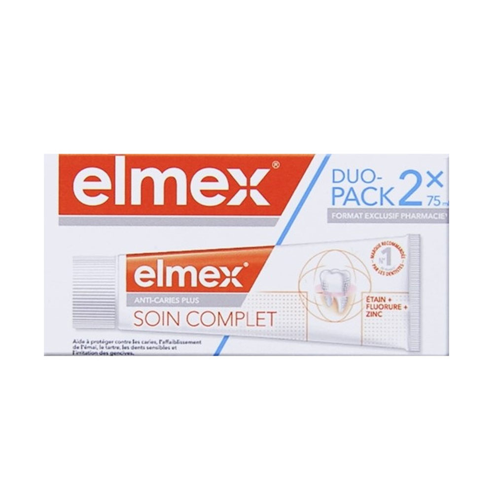 Elmex Anticaries Plus Pasta dentífrica Complete Care 2x75ml