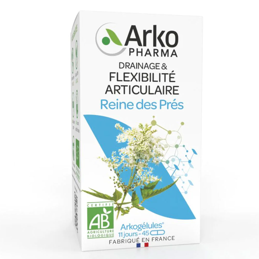 Arkopharma Arkocápsulas Drenaje y flexibilidad articular Reina de los prados bio 150 cápsulas