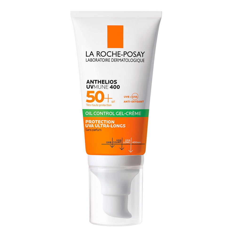 La Roche-Posay Anthelios Gel Crema Sin Perfume Antibrillos SPF50+ Sans Parfum 50ml