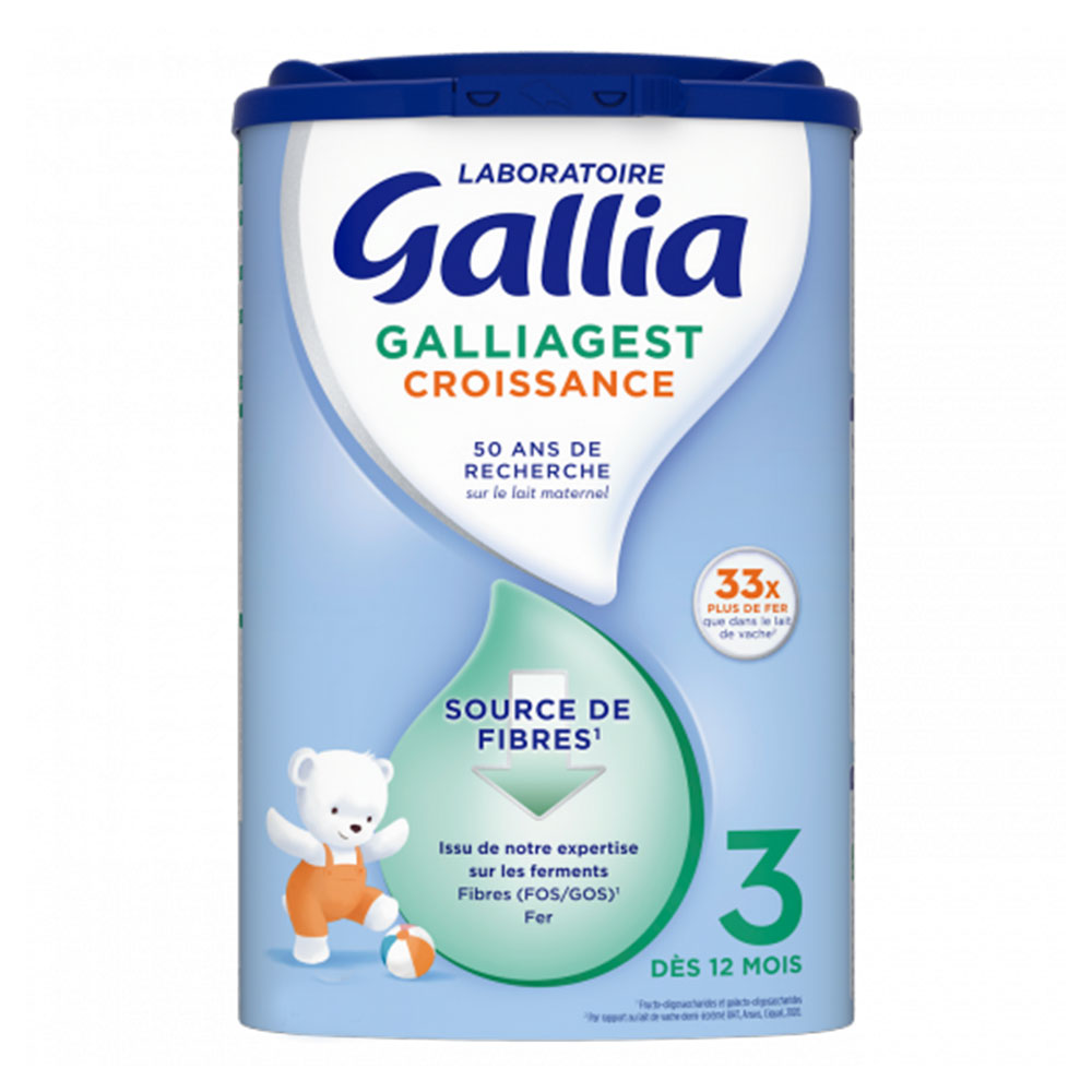 Gallia Galliagest Leche Premium crecimiento 3 en polvo de 12 a 36 meses 800 g