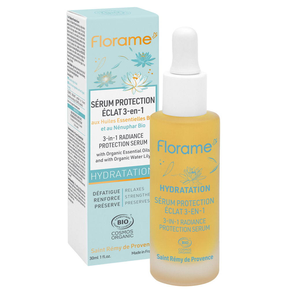 Florame Suero Orgánico 3 en 1 Protector del Resplandor 30 ml