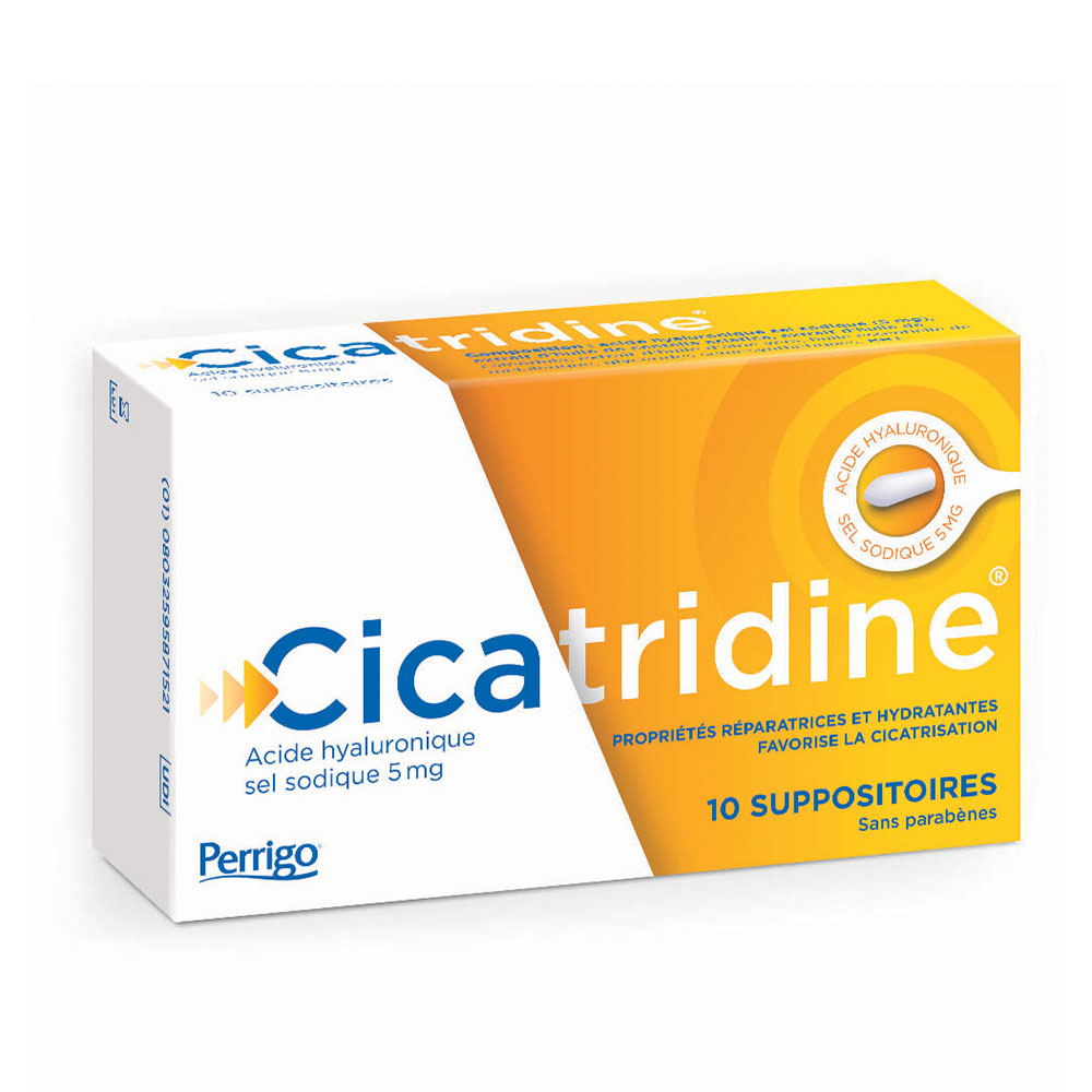 Cicatridine Supositorios curativos Con ácido hialurónico x10