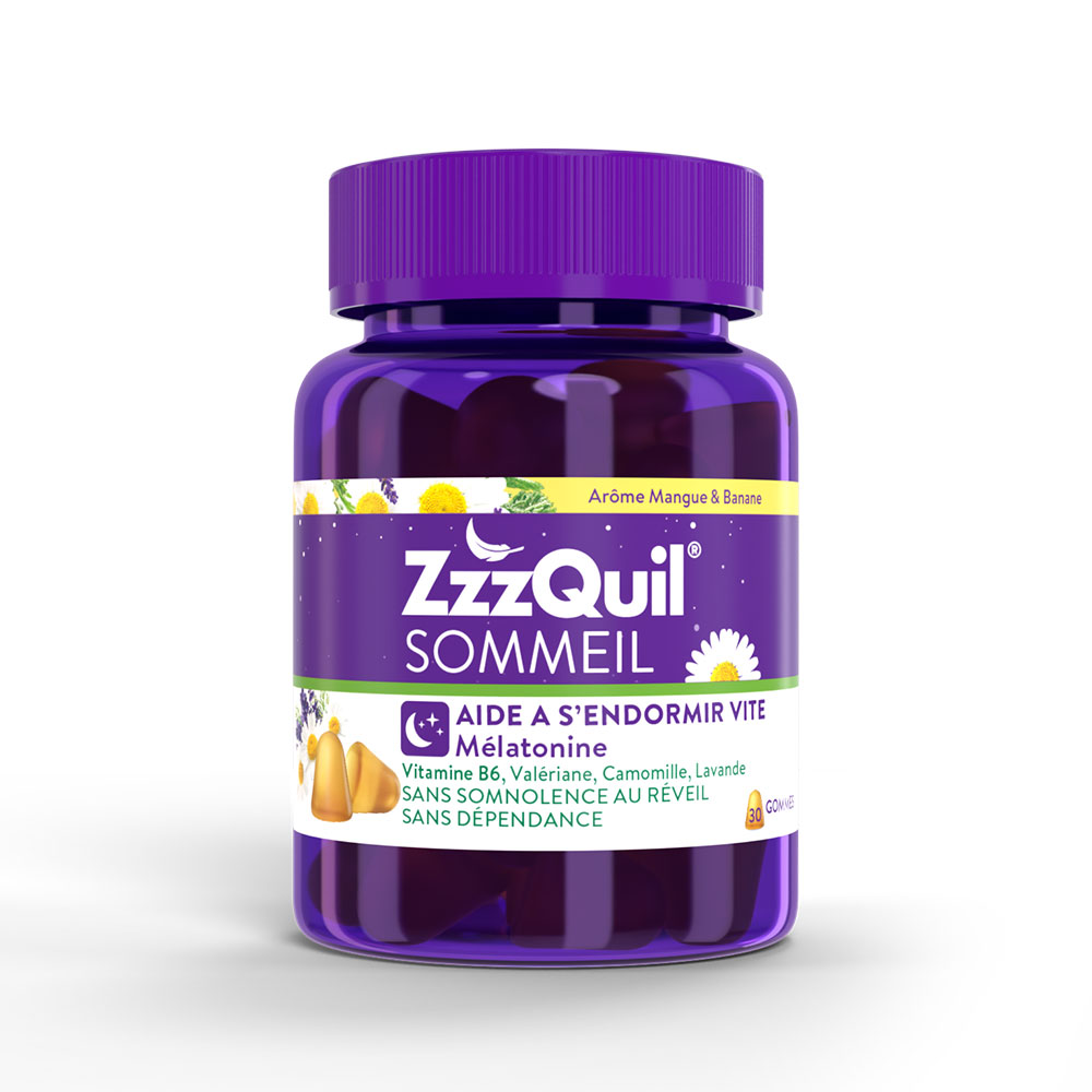 ZzzQuil Sueño sabor mango y plátano 30 gummies