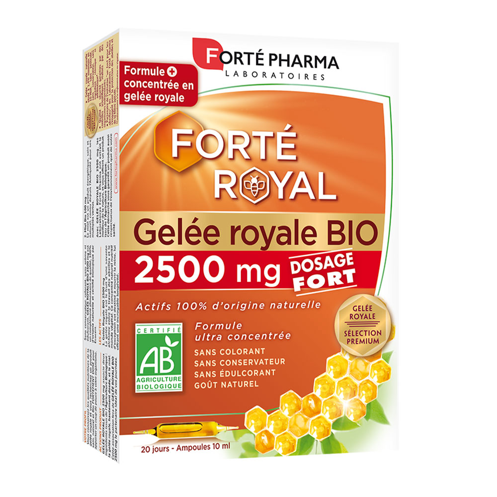 Forté Pharma Forté Real Jalea real bio 2500mg alta dosificación 20 ampollas de 10ml