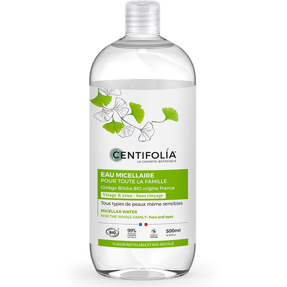 Centifolia Suavidad e Hidratación Agua micelar rostro y ojos para toda la familia 500 ml