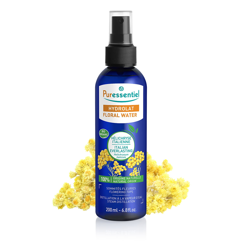 Puressentiel Agua floral Agua Floralis Italiana Helychris Ecológica Piel sensible e irritada 200 ml