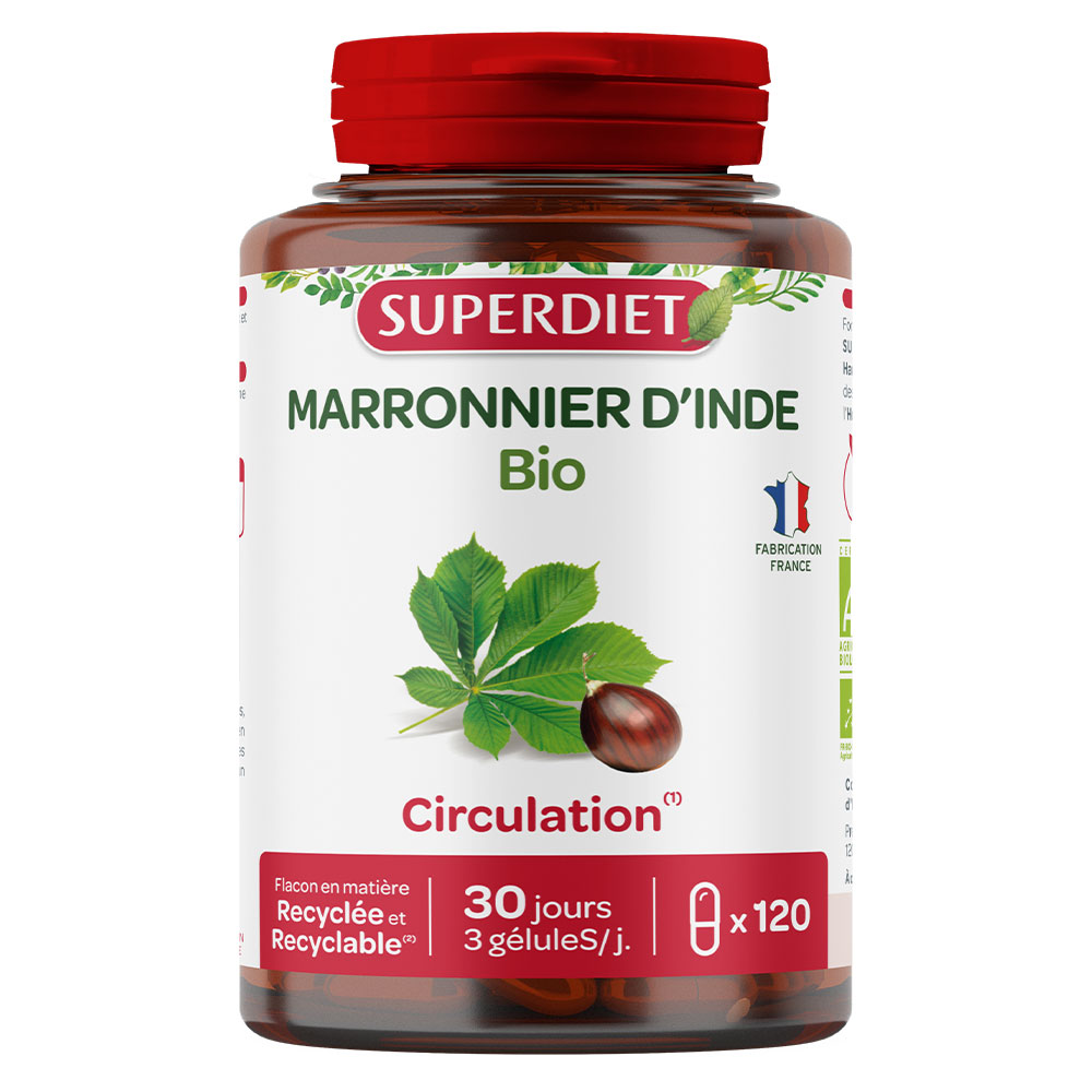 Superdiet Castaño de Indias ecológico 120 cápsulas