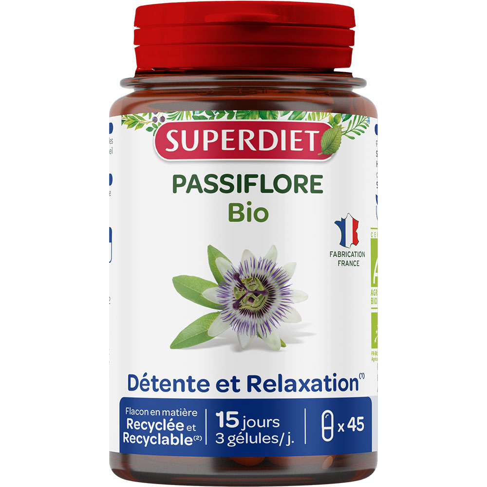 Superdiet Pasiflora ecológica 45 cápsulas