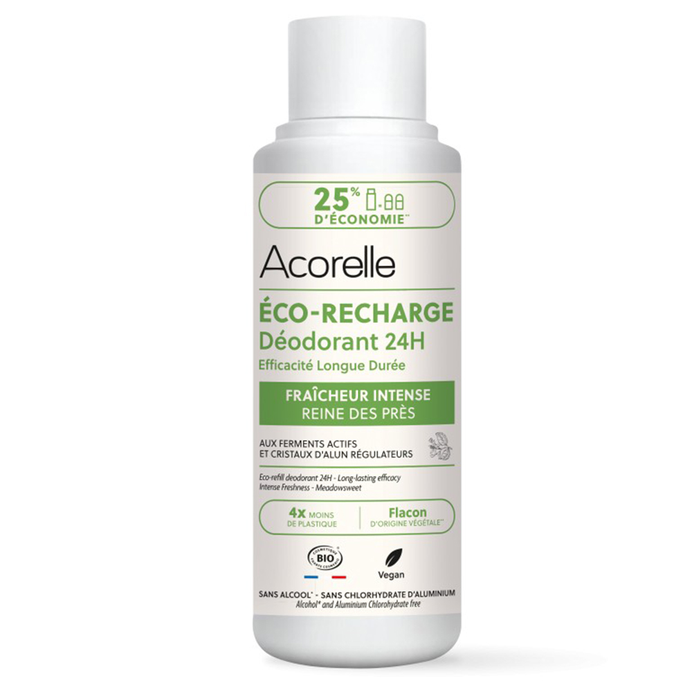 Acorelle Eco Recharge Déodorant Roll-On 24h Bio Certifiée Frescor intenso 100 ml