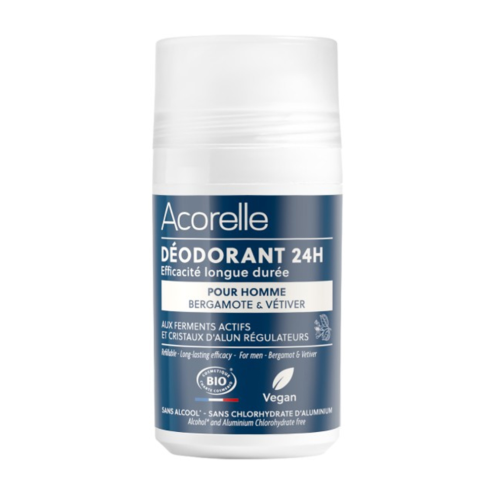 Acorelle Desodorante roll-on 24h certificado bio Hombre 50 ml