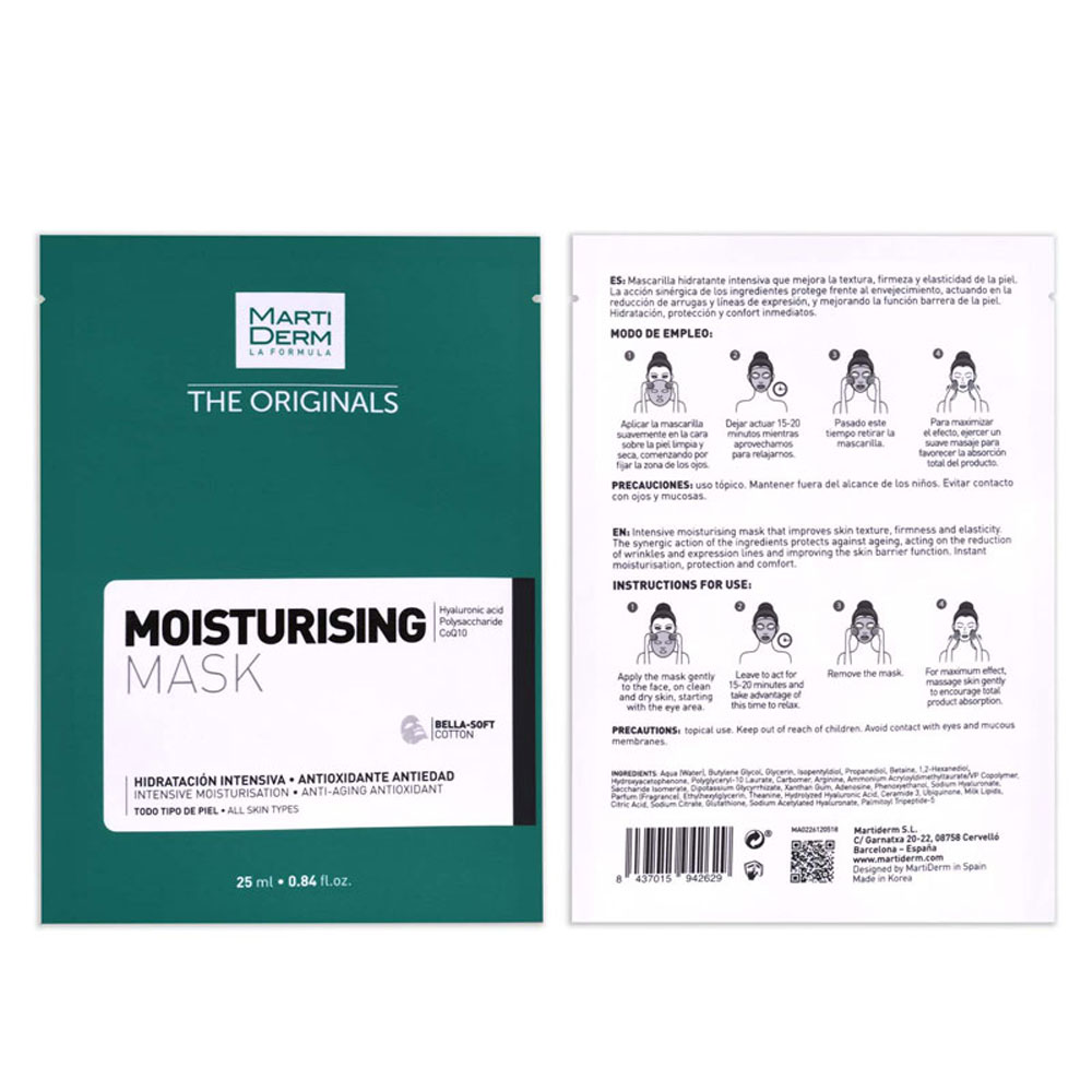 Martiderm The Originals Moisturising Mask Todo Tipo De Pieles