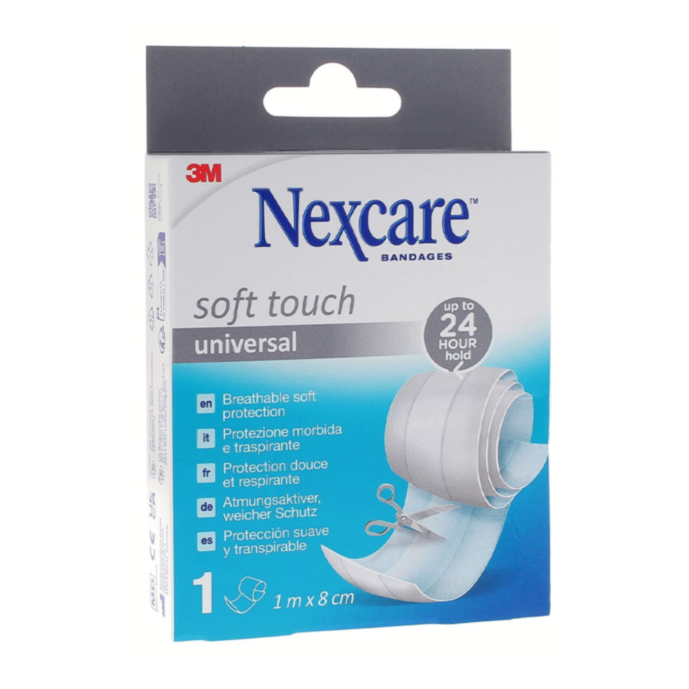 Nexcare Bandas protectoras textiles para recortar 1 metro de 8 cm Soft Touch