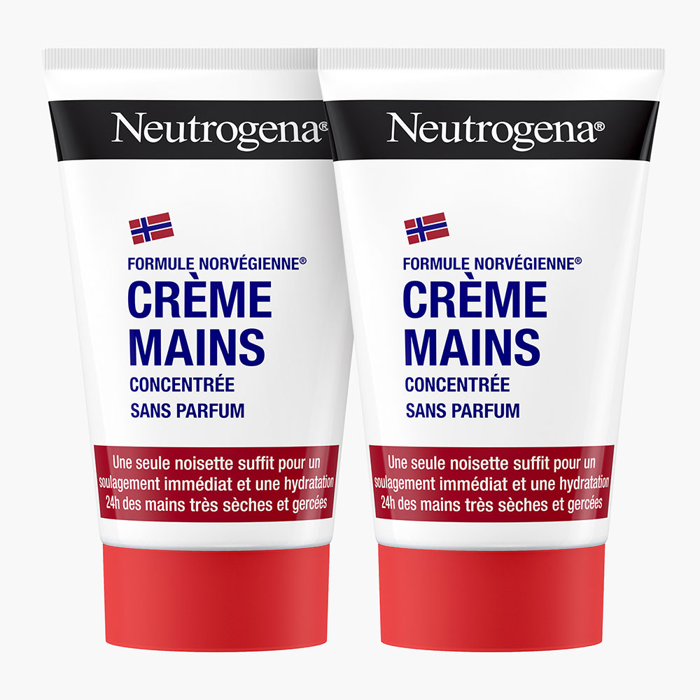 Neutrogena Crema de manos concentrada sin perfume Peaux très sèches 2x50ml
