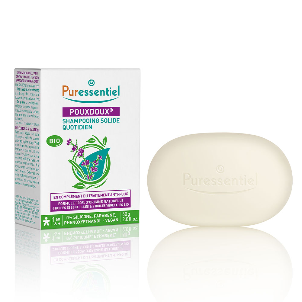 Puressentiel Poudoux Champú sólido ecológico de uso diario 60g