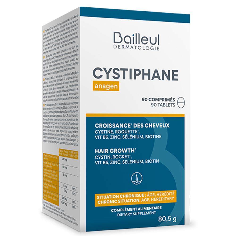 Bailleul Cystiphane Crecimiento del cabello Anagen 90 comprimidos