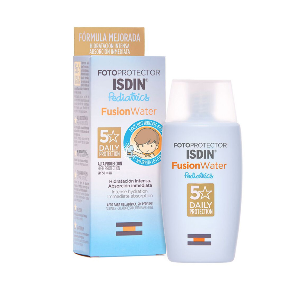 Isdin FusionWater Crema solar facial para niños SPF50 Fotoprotector Pediatrics 50 ml