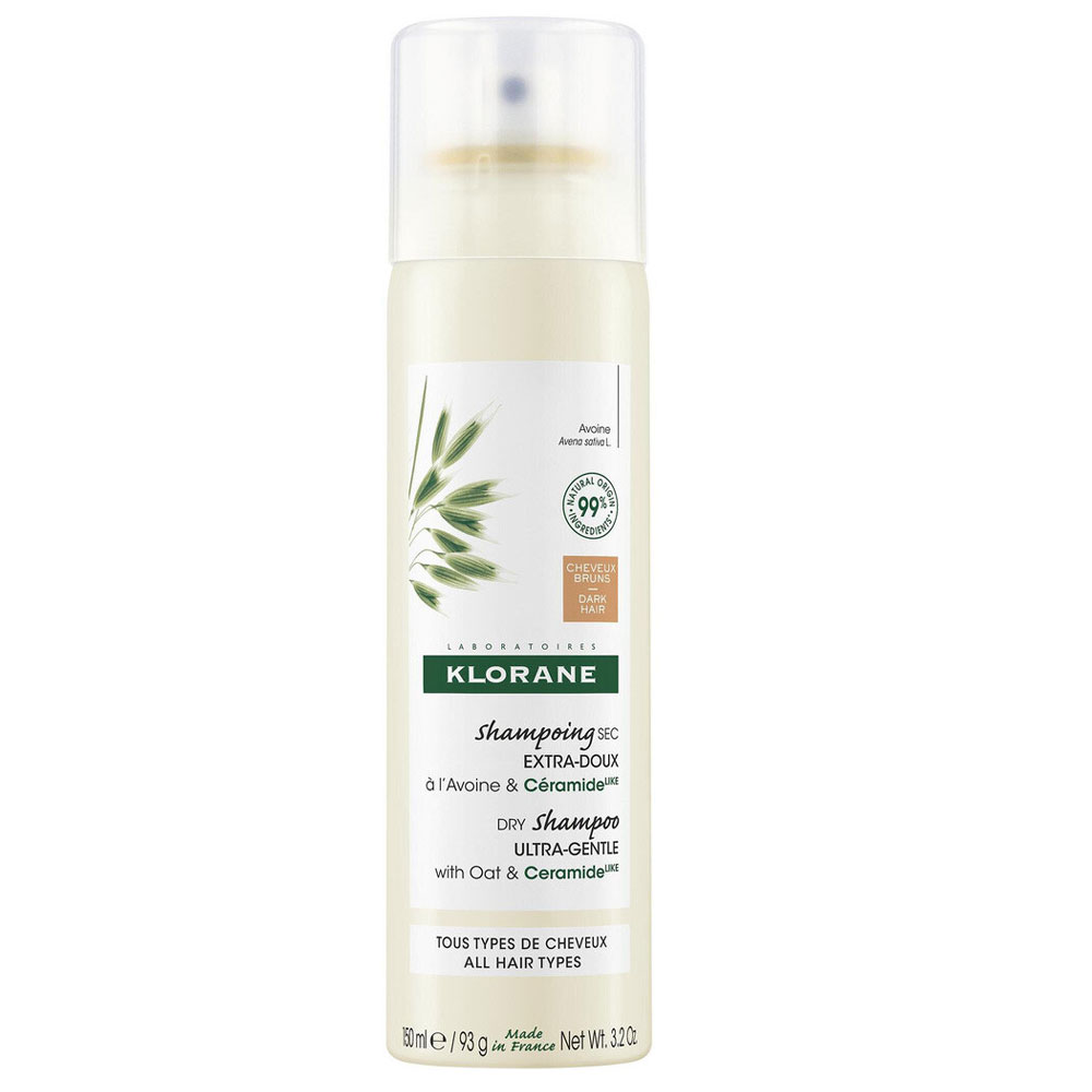 Klorane Avena Champú seco extra suave cabello castaño y moreno 150ml