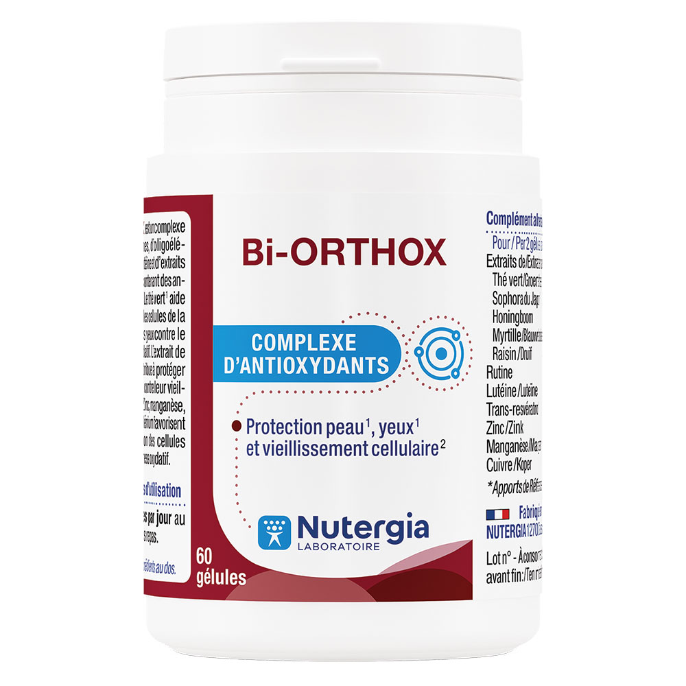 Nutergia Bi-Orthox complejo antioxidante 60 cápsulas