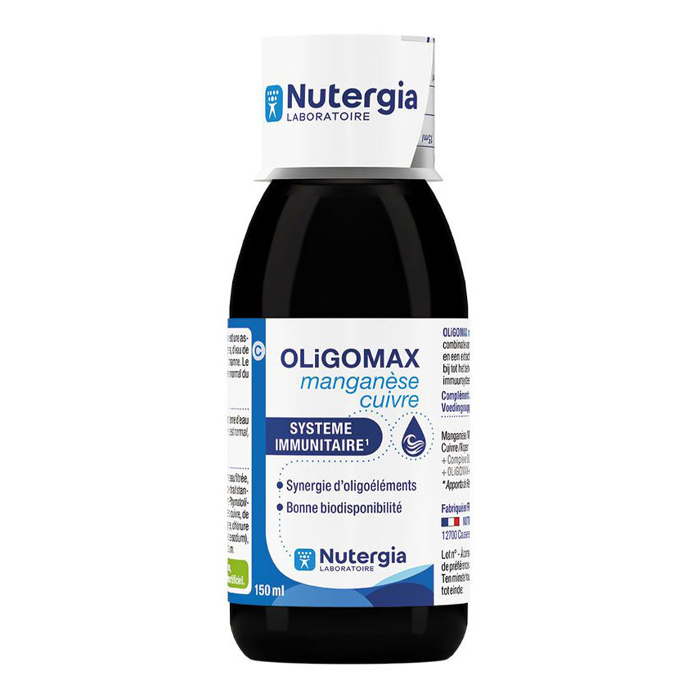 Nutergia Oligomax Manganeso Cobre Système Immunitaire 150ml