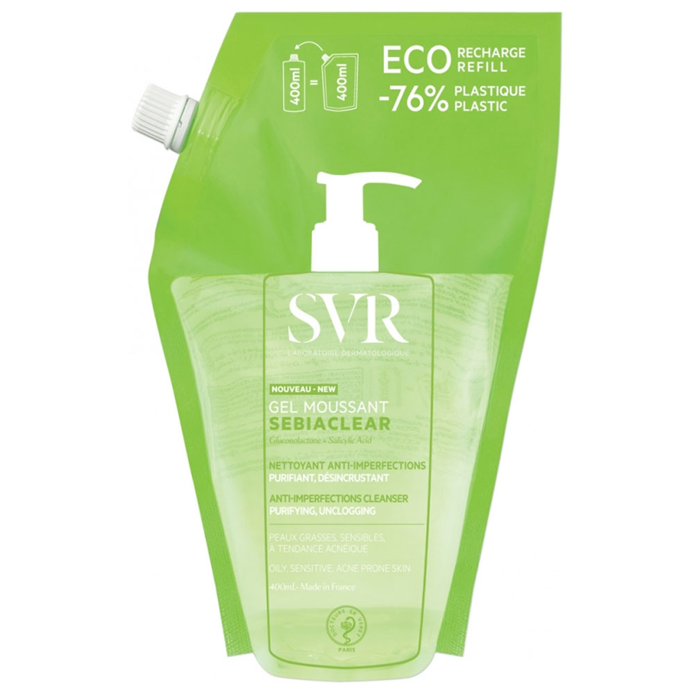 Svr Sebiaclear Gel Moussant Eco Recarga 400ml