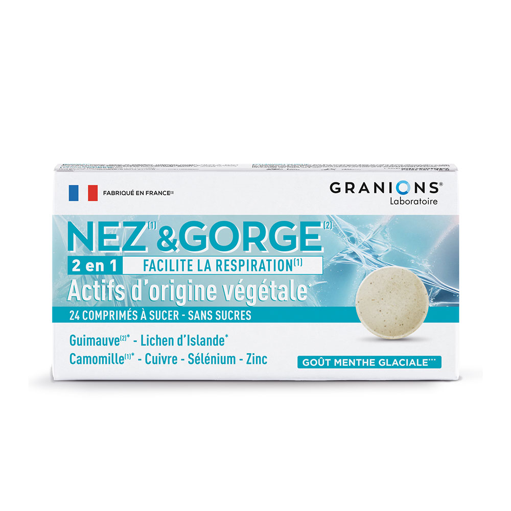 Granions Nariz y garganta 24 comprimidos masticables