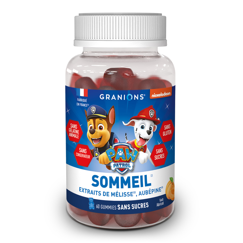 Granions Patrulla del sueño Niño Albaricoque 60 gomas