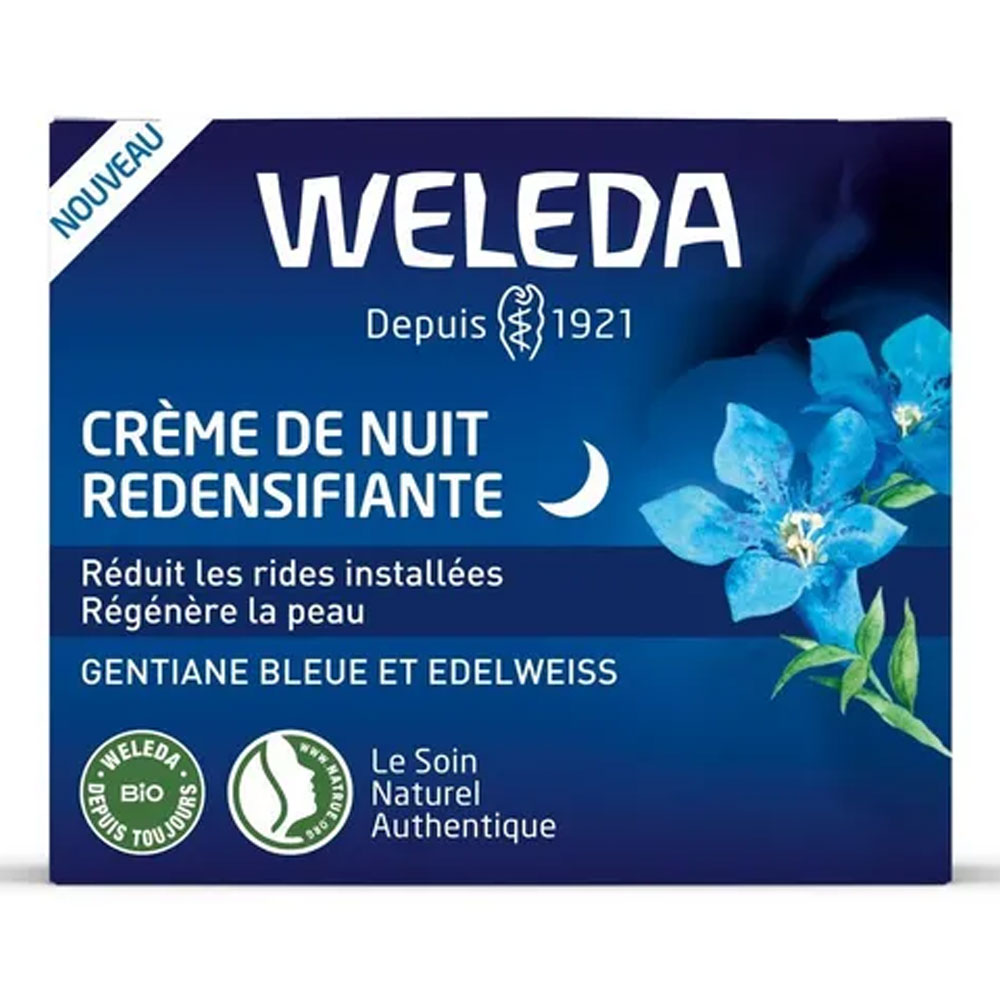 Weleda Gentiane Bleue y Edelweiss Crema de noche redensificante pieles maduras 30 ml