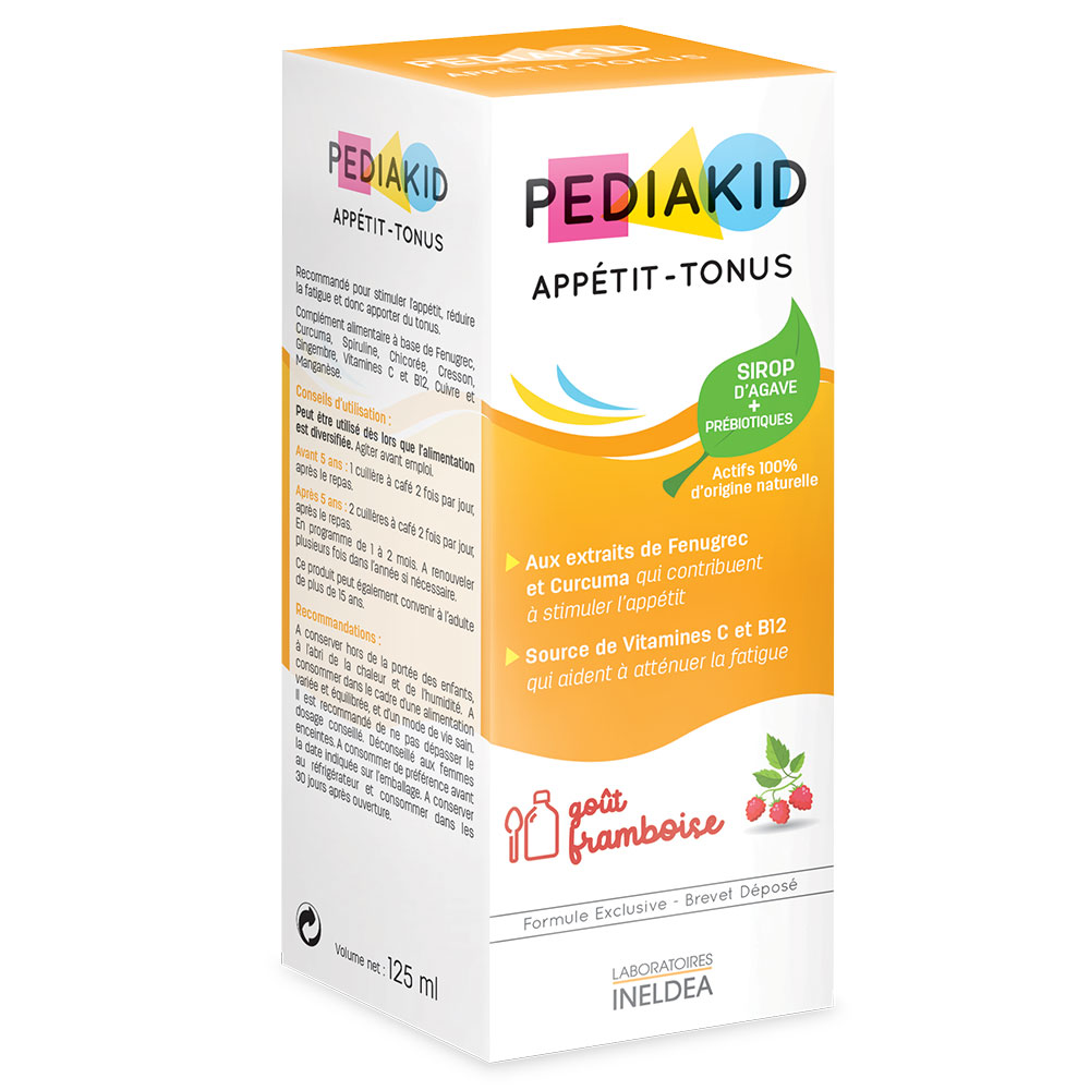 Pediakid Appetit-tonus jarabe sabor frambuesa 125 ml
